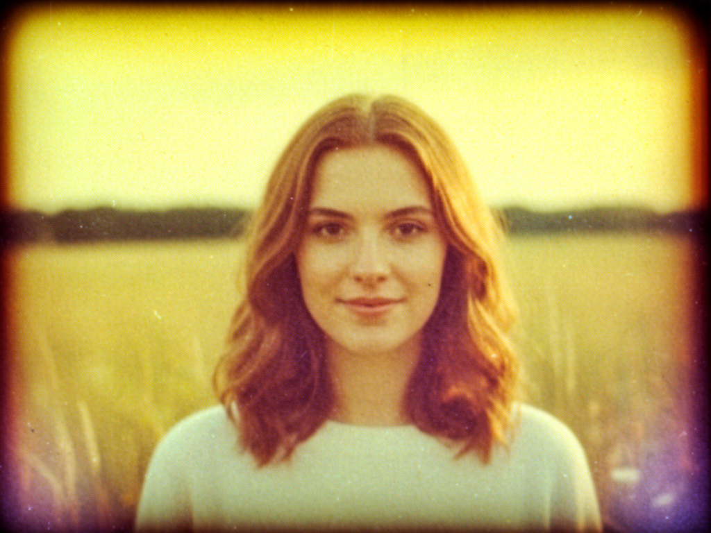 update this picture, to make it a 80s vintage photo